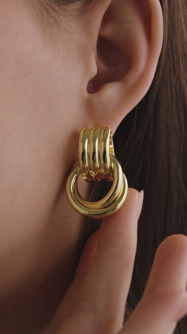 Geometric Dangle Earrings