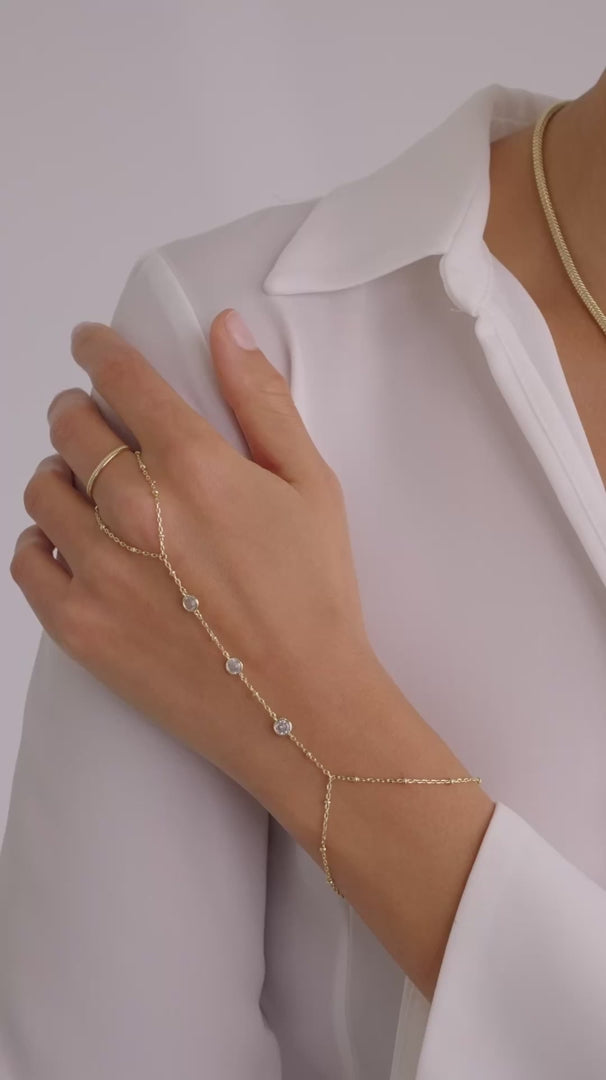 Glitter Wave Hand Chain