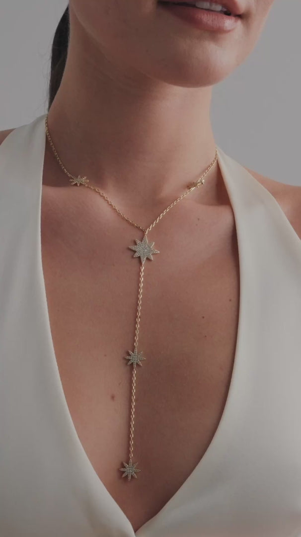 Starburst Lariat Necklace