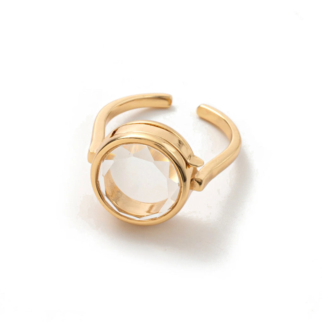 Gold Round Ring Locket